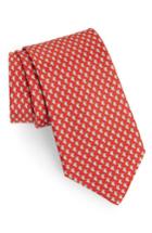 Men's Salvatore Ferragamo Eraldo Print Silk Tie, Size - Red