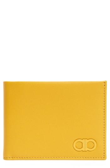 Men's Salvatore Ferragamo Double Gancio Leather Wallet -