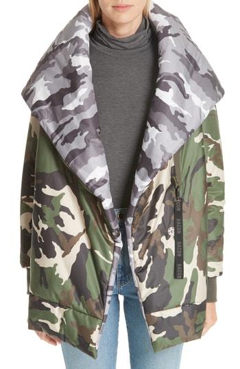 Women's Bacon Big Blanket 78 Camo Puffer Coat