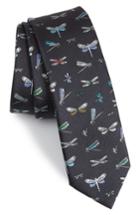 Men's Valentino Dragonfly Silk Tie, Size - Blue