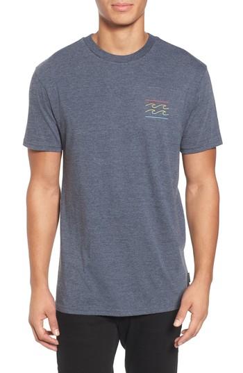 Men's Billabong Flat Line T-shirt, Size - Blue