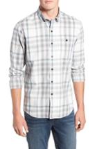 Men's Michael Bastian Fit Plaid Shirt, Size Small - Grey