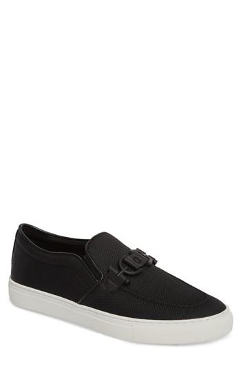 Men's Donald Pliner Andor Bit Slip-on Sneaker M - Black
