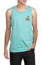 Men's Rvca Hula Girl Graphic Tank - Blue