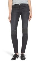 Women's Current/elliott The Stiletto Studded Patch Skinny Jeans