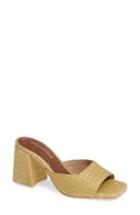 Women's Jeffrey Campbell Melange Raffia Slide Sandal M - Brown