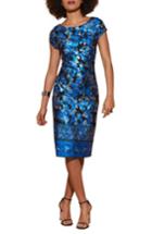 Women's Eci Cap Sleeve Scuba Sheath Dress - Blue