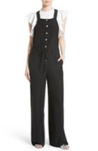 Women's Robert Rodriguez Silk Overalls - Black