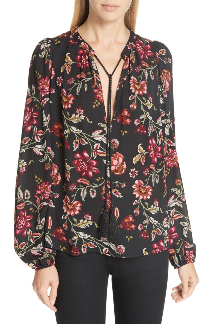 Women's A.l.c. Royan Floral Print Silk Blouse
