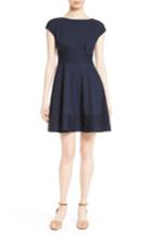 Women's Kate Spade New York Ponte Fiorella Fit & Flare Dress, Size - Blue