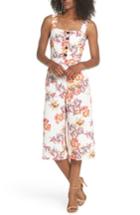 Women's Adelyn Rae Eloise Floral Jumpsuit - White