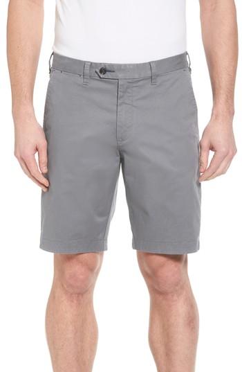 Men's Ted Baker London Proshor Slim Fit Chino Shorts R - Grey