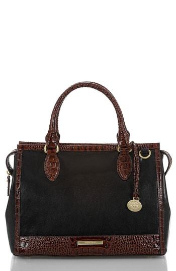 Brahmin Schooner Leather Satchel - Black