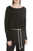 Women's Vince Cinched Back Cashmere Sweater - Black