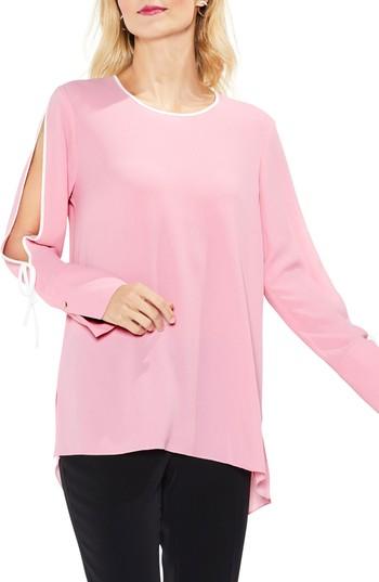Women's Vince Camuto Split Sleeve Top, Size - Pink