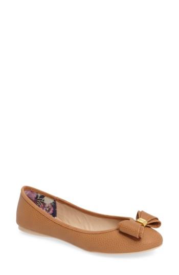 Women's Ted Baker London Immet Ballet Flat .5 M - Beige