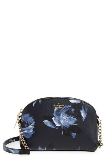 Kate Spade New York Cameron Street Rose - Hilli Leather Crossbody Bag - Blue
