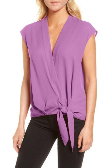 Women's Trouve Wrap Top - Purple