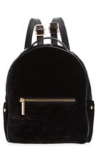 Mali + Lili Marlee Velvet Backpack - Black