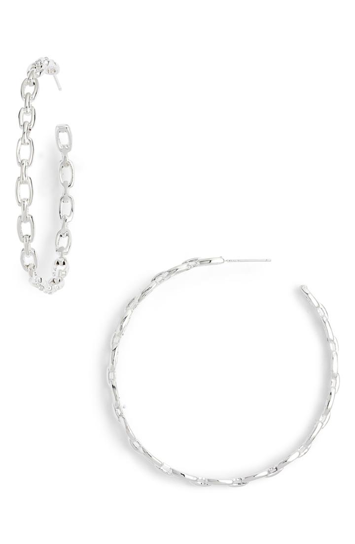 Women's Jennifer Zeuner Carmine Medium Hoop Earrings