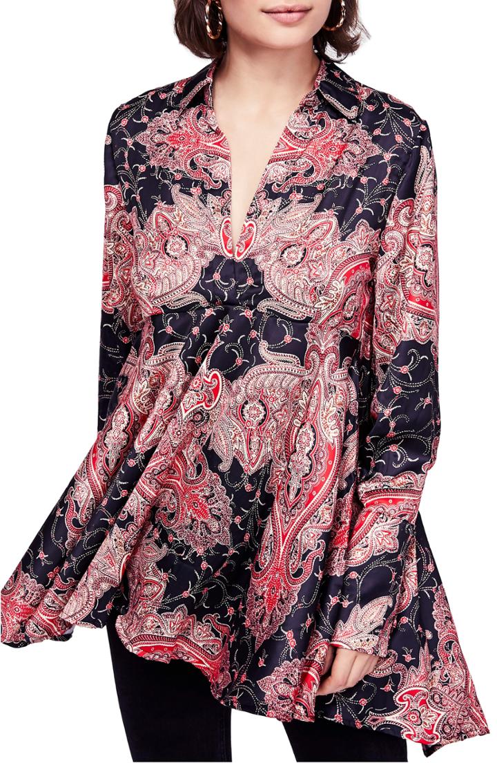 Women's Free People Field Of Butterflies Swing Back Top