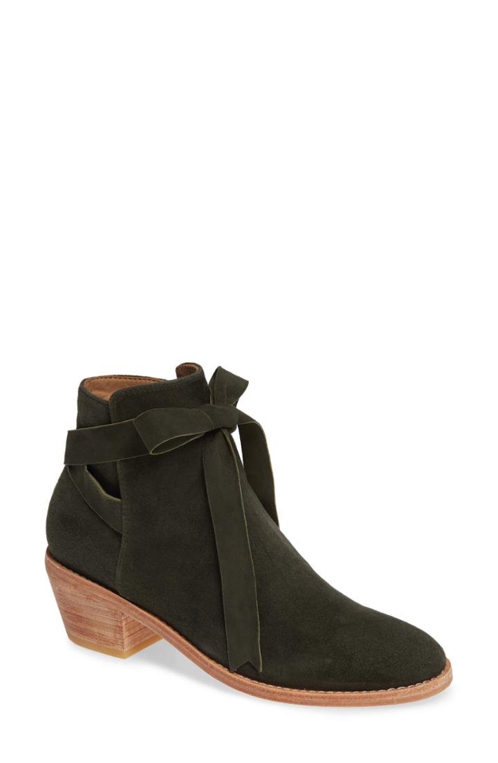 Women's Huma Blanco Loretana Ankle Tie Bootie .5-9us / 39eu - Green