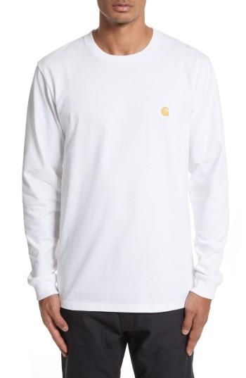 Men's Carhartt Work In Progress Logo Embroidered T-shirt - White