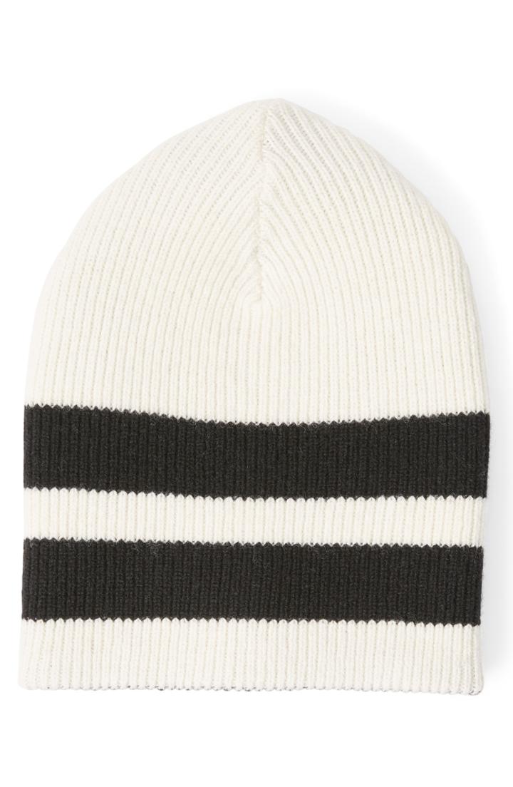 Men's Club Monaco Sport Stripe Reversible Merino Wool Beanie -