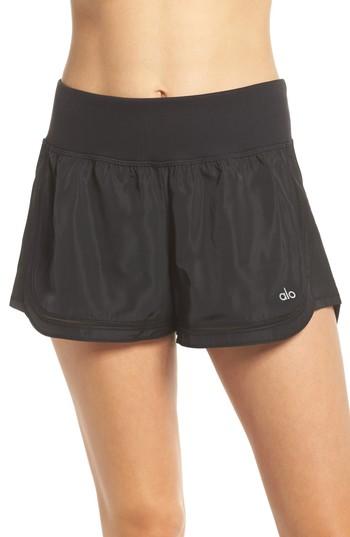 Women's Alo Meditate Shorts - Black