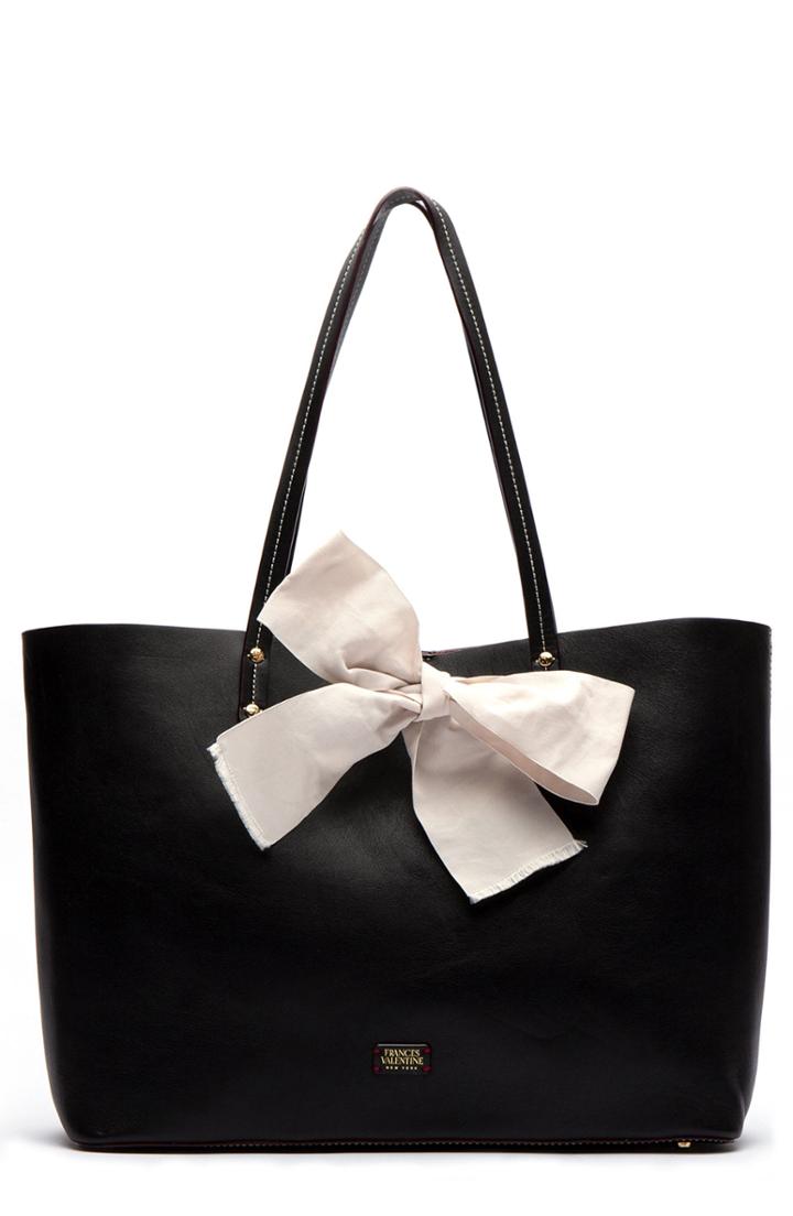 Frances Valentine Trixie Leather Tote - Black