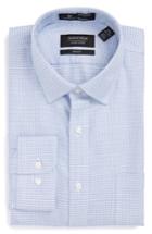 Men's Nordstrom Men's Shop Smartcare(tm) Trim Fit Dress Shirt - 32/33 - Blue