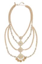 Women's Topshop Layered Disk Sparkle Necklace
