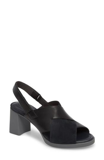 Women's Camper Kara Cross Strap Sandal Us / 37eu - Black