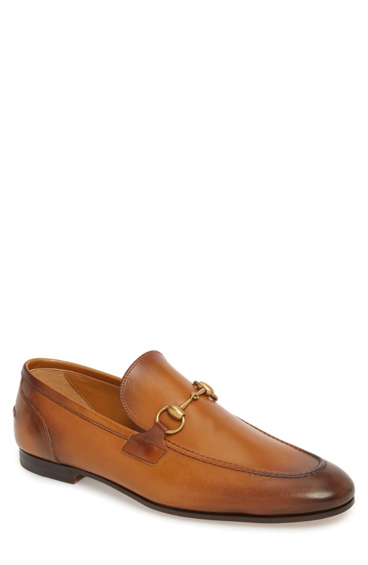 Men's Gucci Jordaan Bit Loafer Us / 8uk - Brown