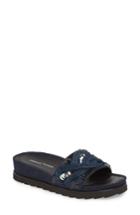 Women's Donald Pliner Cava Slide Sandal M - Blue
