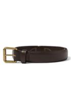 Men's Topman Leather Belt /x-large - Dark Brown
