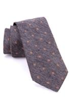 Men's Ted Baker London Spaced Square Melange Silk Tie, Size - Grey