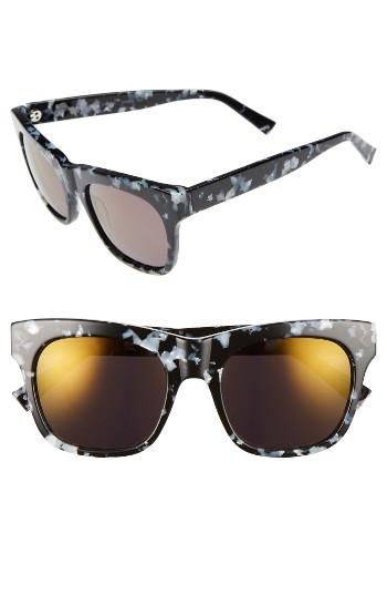 Women's Kendall + Kylie Cassie 54mm Sunglasses - Black/ White Marble