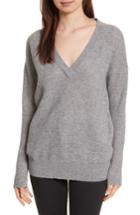 Women's Allude Cashmere V-neck Sweater - Grey