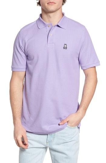 Men's Psycho Bunny The Classic Pique Polo (xs) - Purple