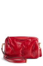 Anya Hindmarch Chubby Barrel Patent Leather Satchel - Red