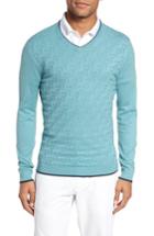 Men's Ted Baker London Armstro Tipped Golf Tee Sweater (m) - Pink