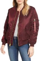 Women's Alpha Industries Ma-1 W Bomber Jacket - Burgundy