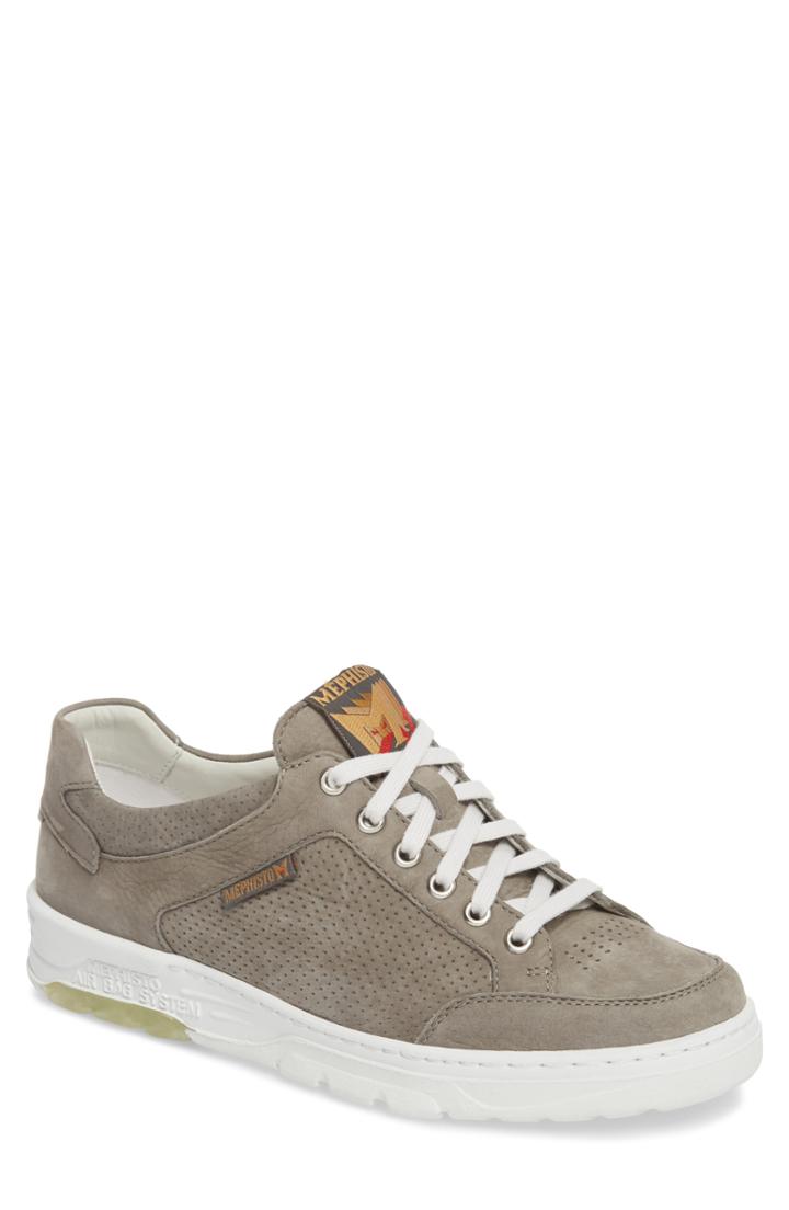 Men's Mephisto Mathias Perforated Sneaker M - Grey