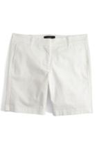 Women's J.crew Stretch Cotton Chino Shorts - White
