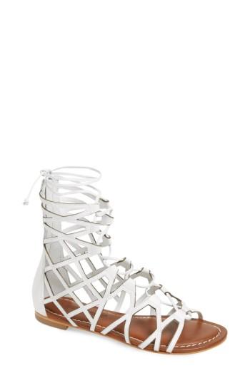 Women's Bernardo Willow Gladiator Sandal M - White