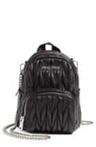 Miu Miu Micro Matelasse Leather Backpack -