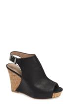 Women's Charles By Charles David Lobby Slingback Wedge Sandal M - Black