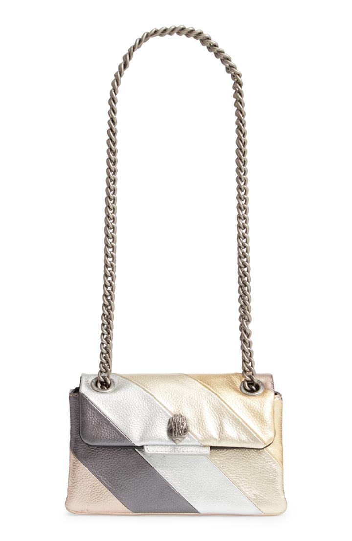 Kurt Geiger London Mini Kensington Leather Crossbody Bag - Metallic