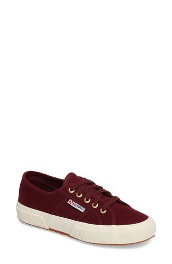 Women's Superga 'cotu' Sneaker Us / 39eu - Burgundy